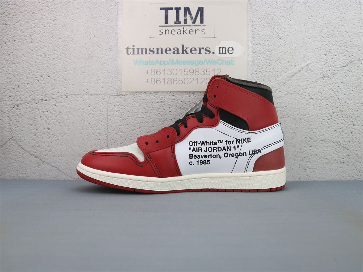 LJR Batch OFF-WHITE x Air Jordan 1 Retro High Chicago AA3834 101